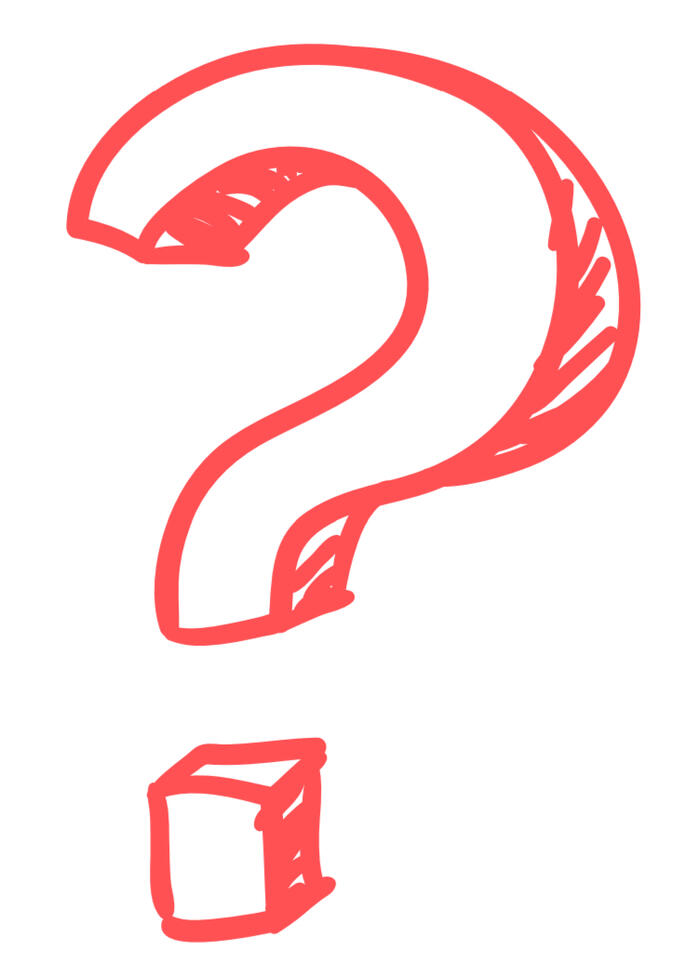 large block letter question mark