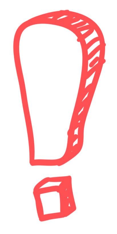 large block letter exclamation mark